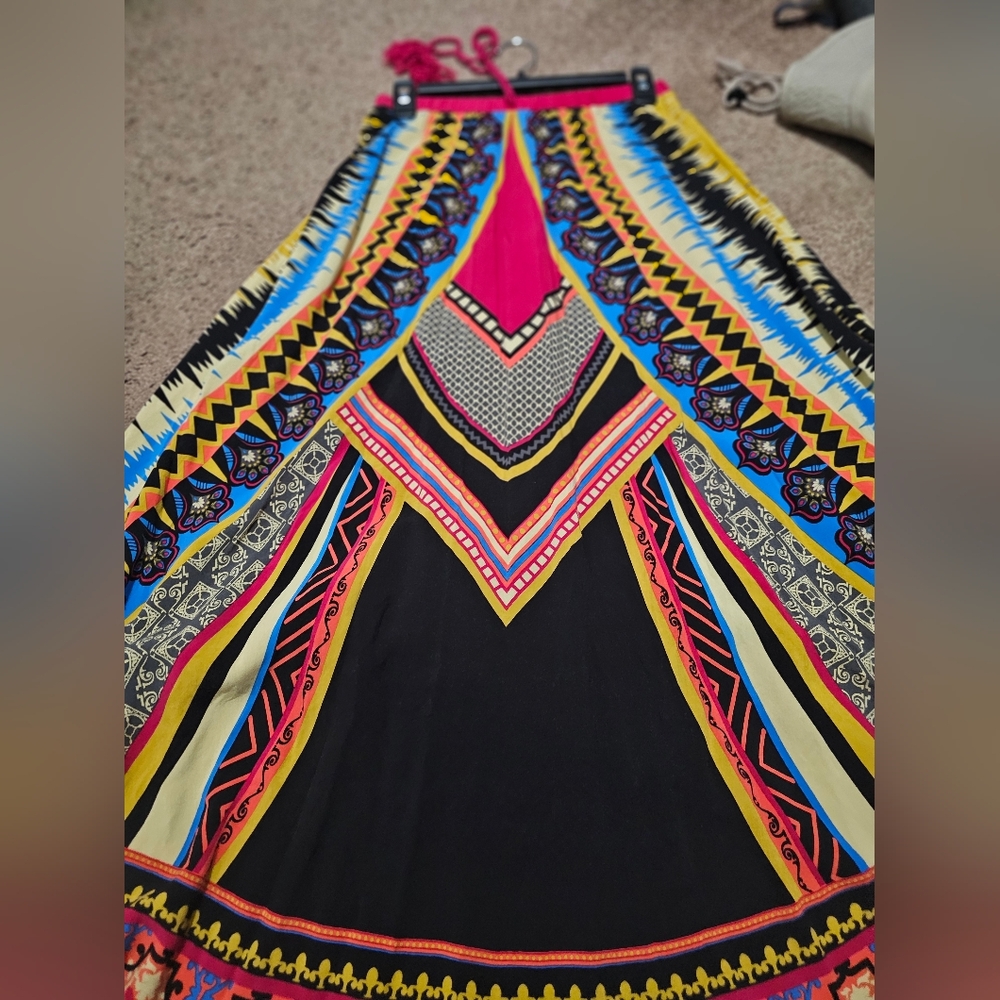 Flying Tomato Multicolor Geometric Maxi Skirt - Picture 2 of 2